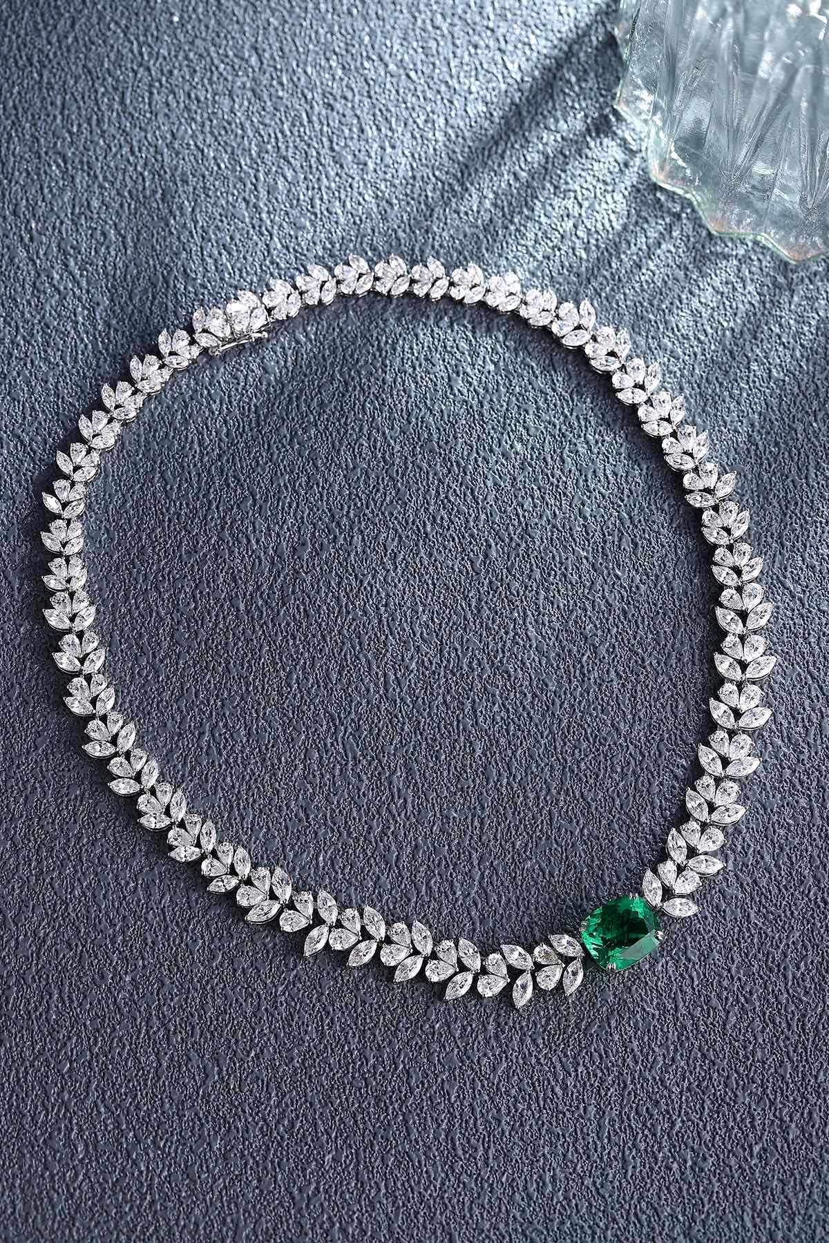 Pirmiana New Fashion 8.37ct Lab Grown Emerald Pendant Necklace S925 Silver Jewelry for Woman Gift Pendants