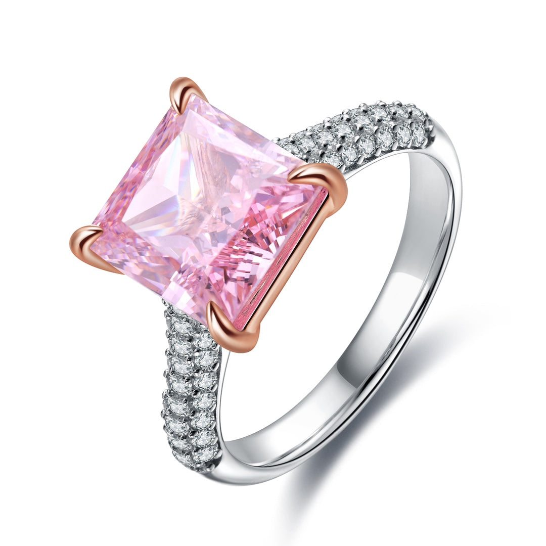 Pirmiana New Fashion 4ct Priceless Simulated Diamond Rings S925 Silver Jewelry Engagement Gift Women