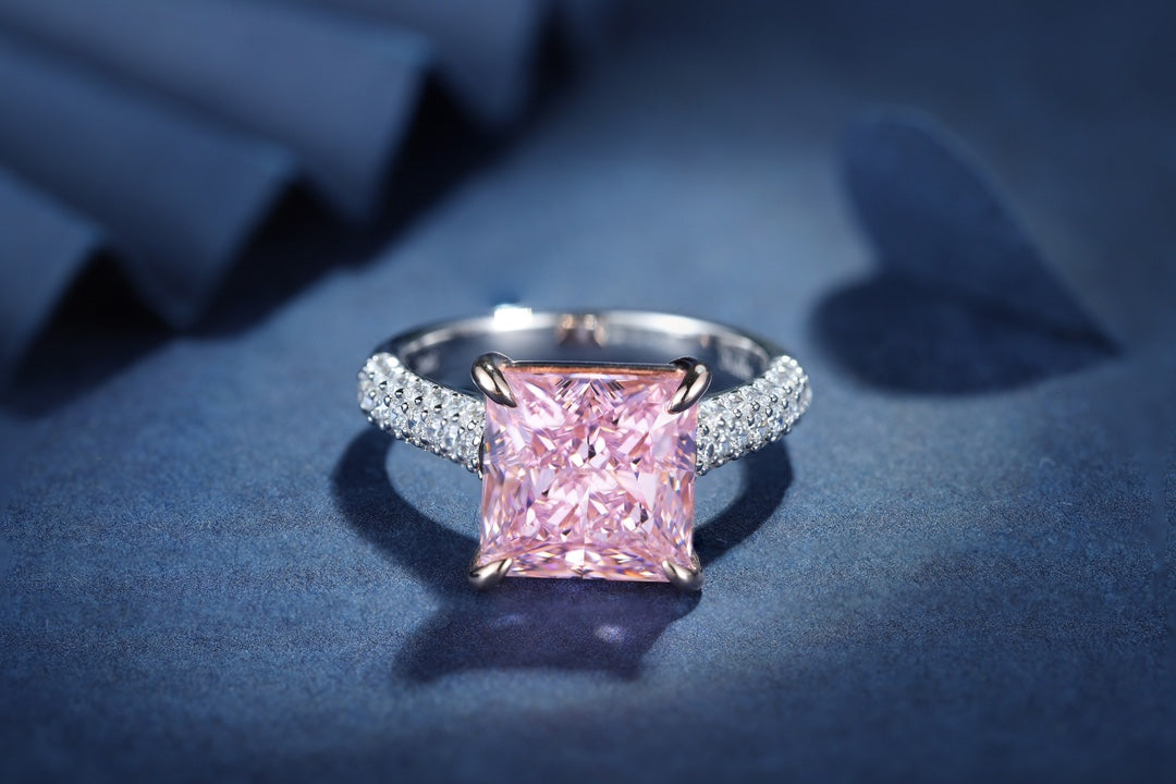 Pirmiana New Fashion 4ct Priceless Simulated Diamond Rings S925 Silver Jewelry Engagement Gift Women