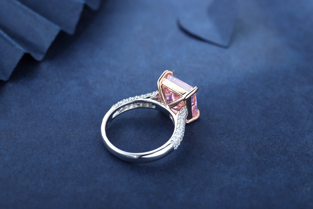 Pirmiana New Fashion 4ct Priceless Simulated Diamond Rings S925 Silver Jewelry Engagement Gift Women