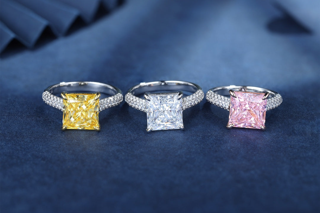 Pirmiana New Fashion 4ct Priceless Simulated Diamond Rings S925 Silver Jewelry Engagement Gift Women