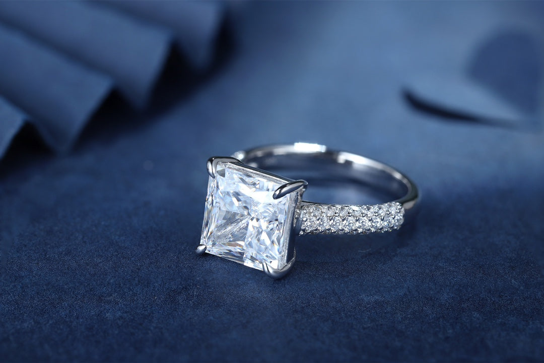 Pirmiana New Fashion 4ct Priceless Simulated Diamond Rings S925 Silver Jewelry Engagement Gift Women