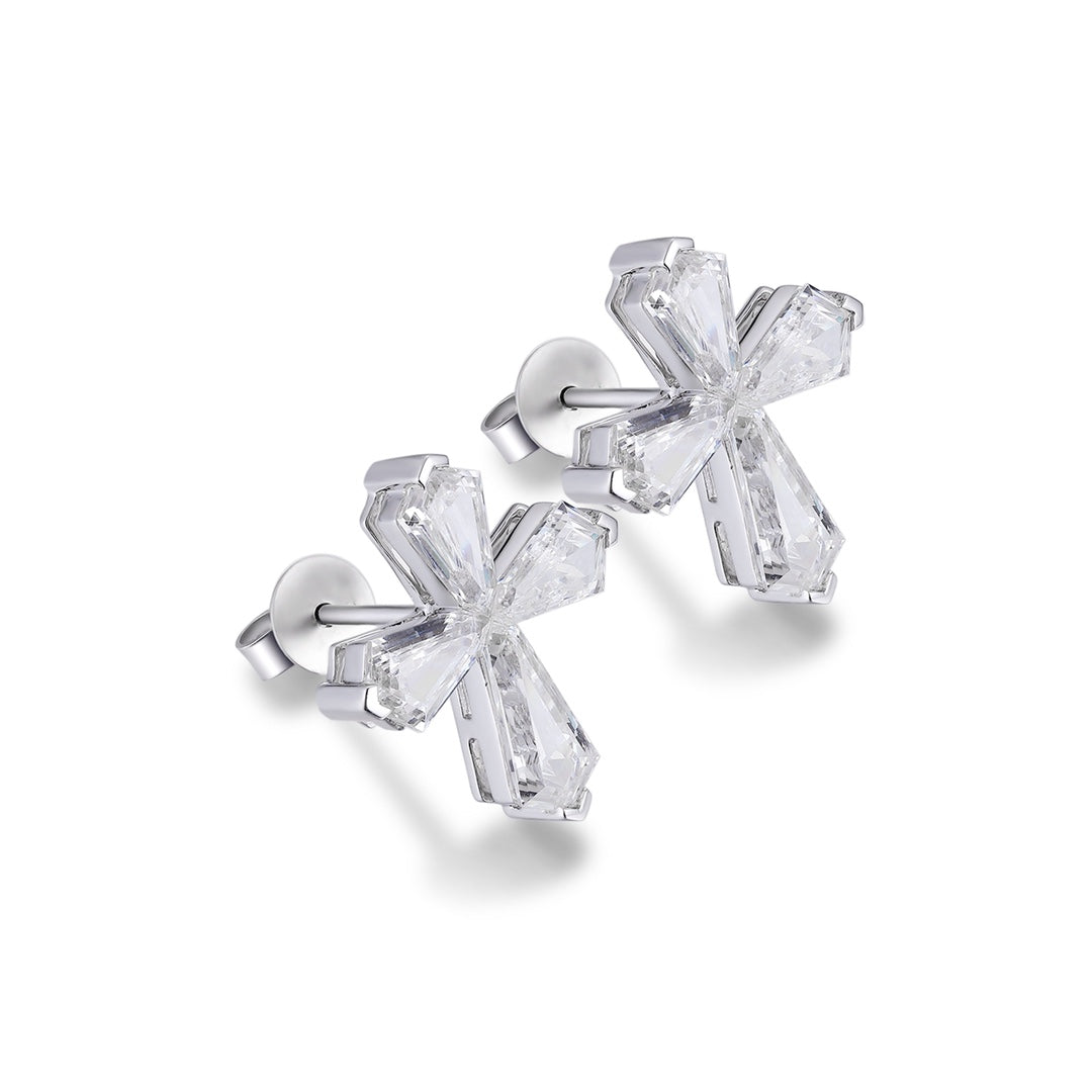 Pirmiana Elegant and Luxury 4.55ct Simulated Diamond Earrings 9K Gold Jewelry Engagement Gift Women