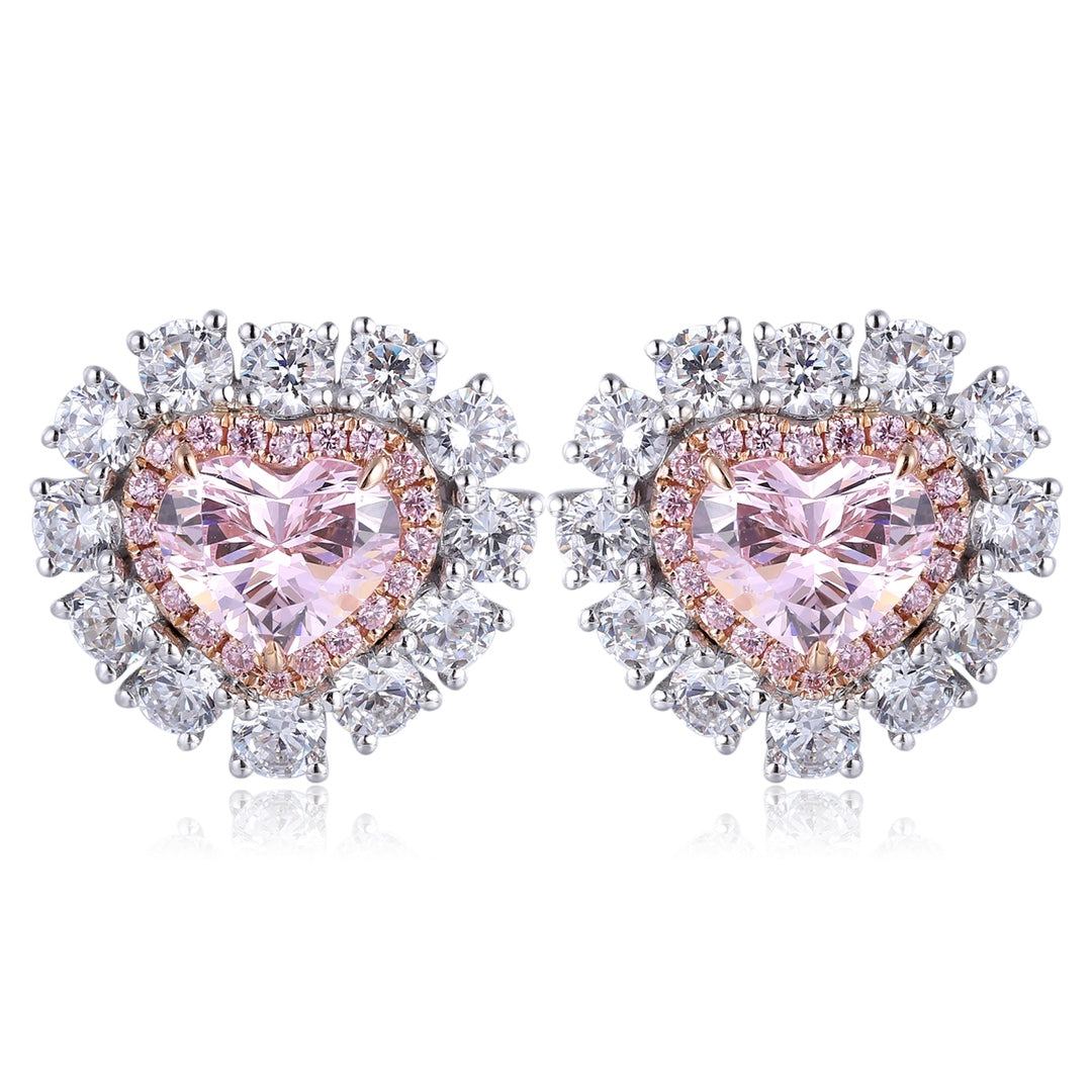 Pirmiana Elegant and Luxury 3.35ct Simulated Diamond Earrings 18K Gold Jewelry Engagement Gift Women