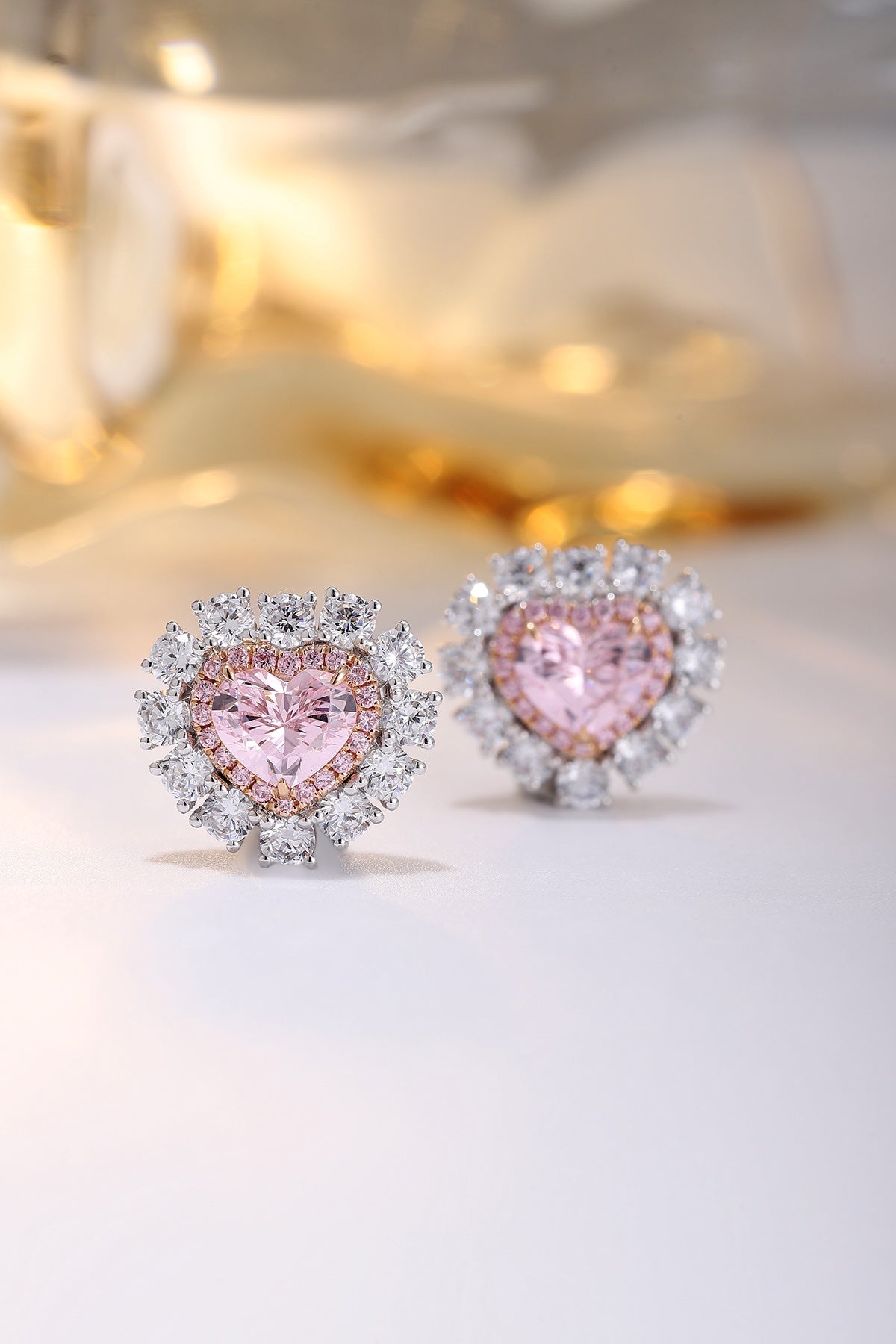Pirmiana Elegant and Luxury 3.35ct Simulated Diamond Earrings 18K Gold Jewelry Engagement Gift Women