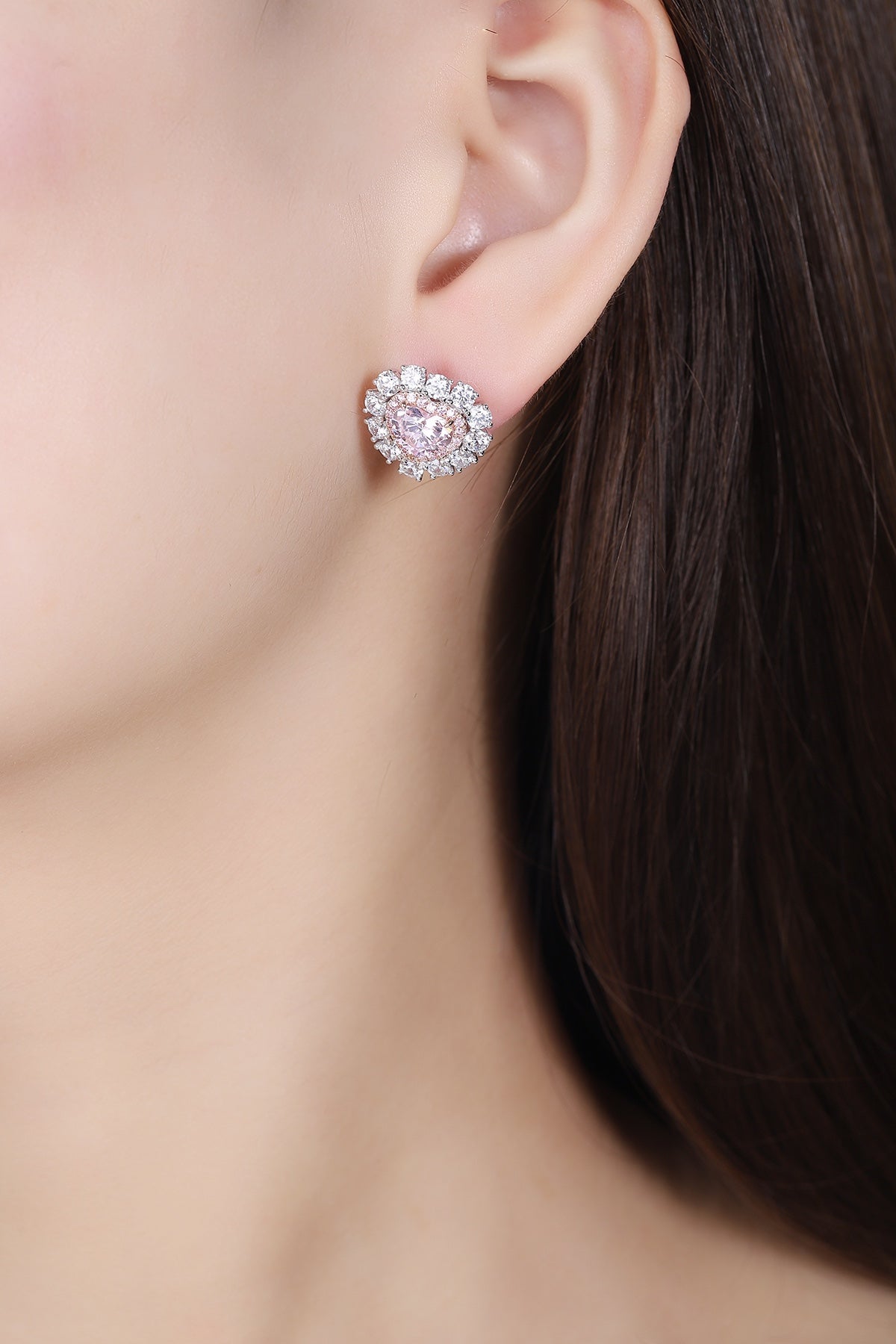 Pirmiana Elegant and Luxury 3.35ct Simulated Diamond Earrings 18K Gold Jewelry Engagement Gift Women