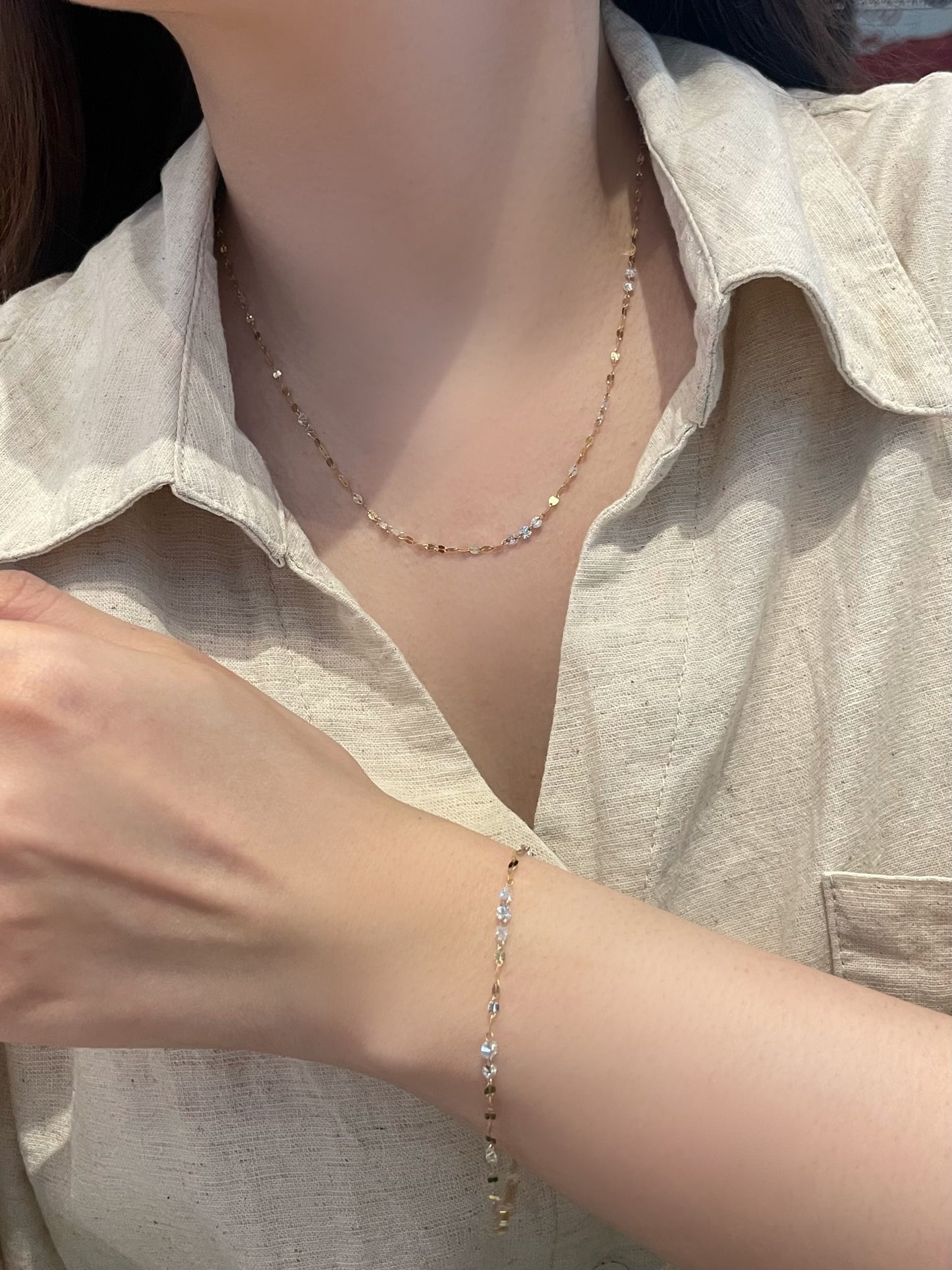 Pirmiana Jewelry Customized 18K Yellow Gold DEF Each Lab Grown Diamond Bracelet Engagement for Women Fine Jewelry