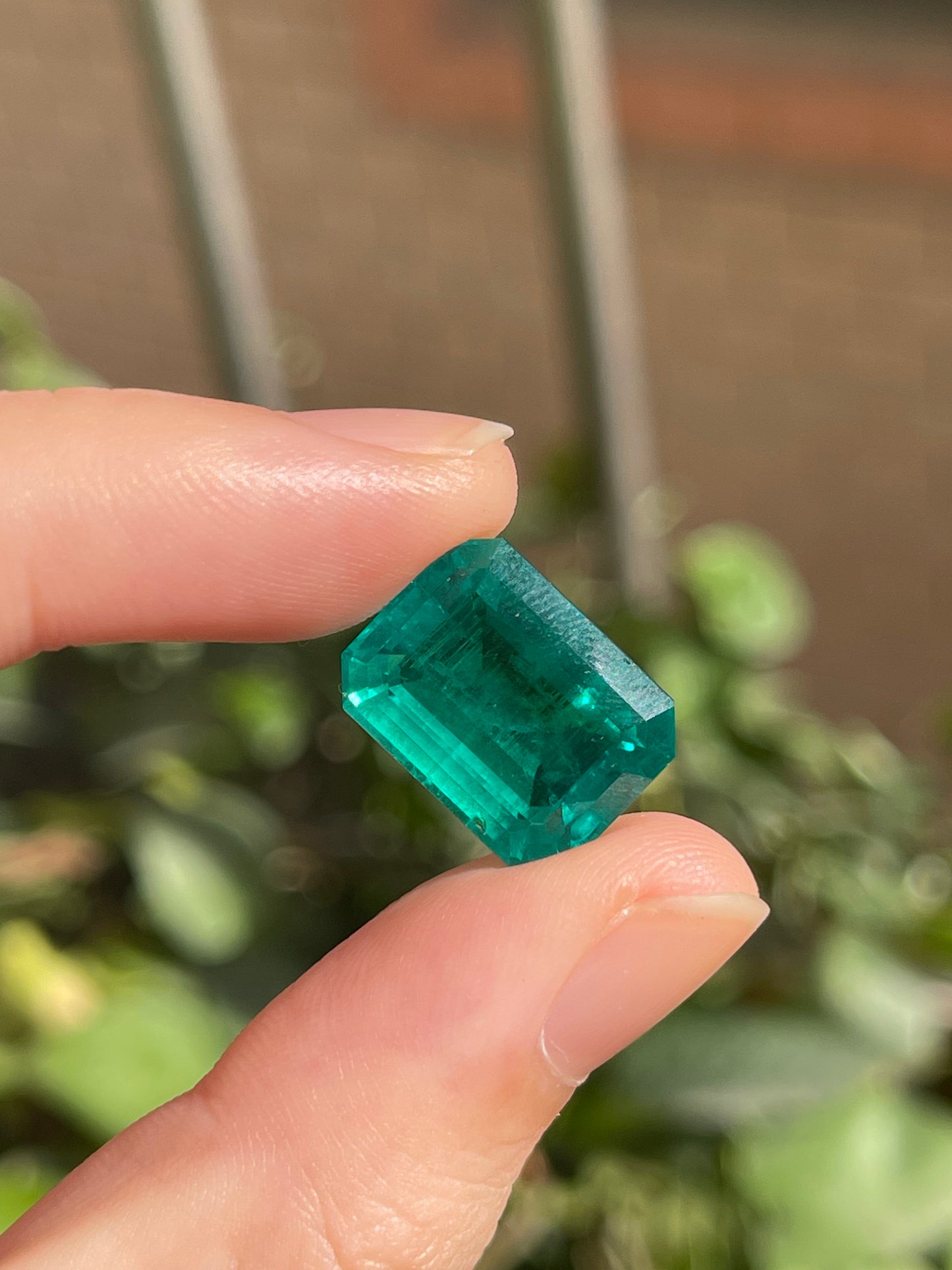 Pirmiana 11.72ct Emerald Cut Lab Grown Emerald