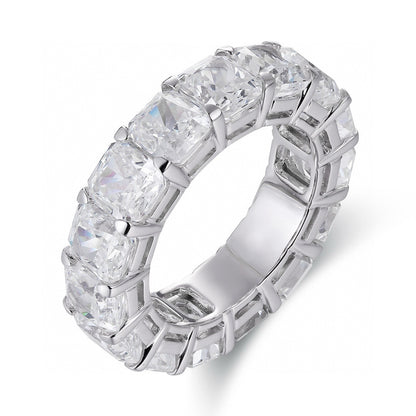 Pirmiana Elegant and Luxury 19.2ct Simulated Diamond Rings 18K Gold Jewelry Engagement Gift Women