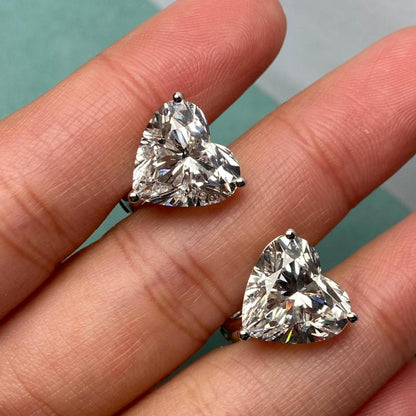 Primiana 2025 Hot Sale New Classic Style14K Each 5ct Heart Shape Earrings With IGI Certificate Lab Diamond Girlfriend Gift