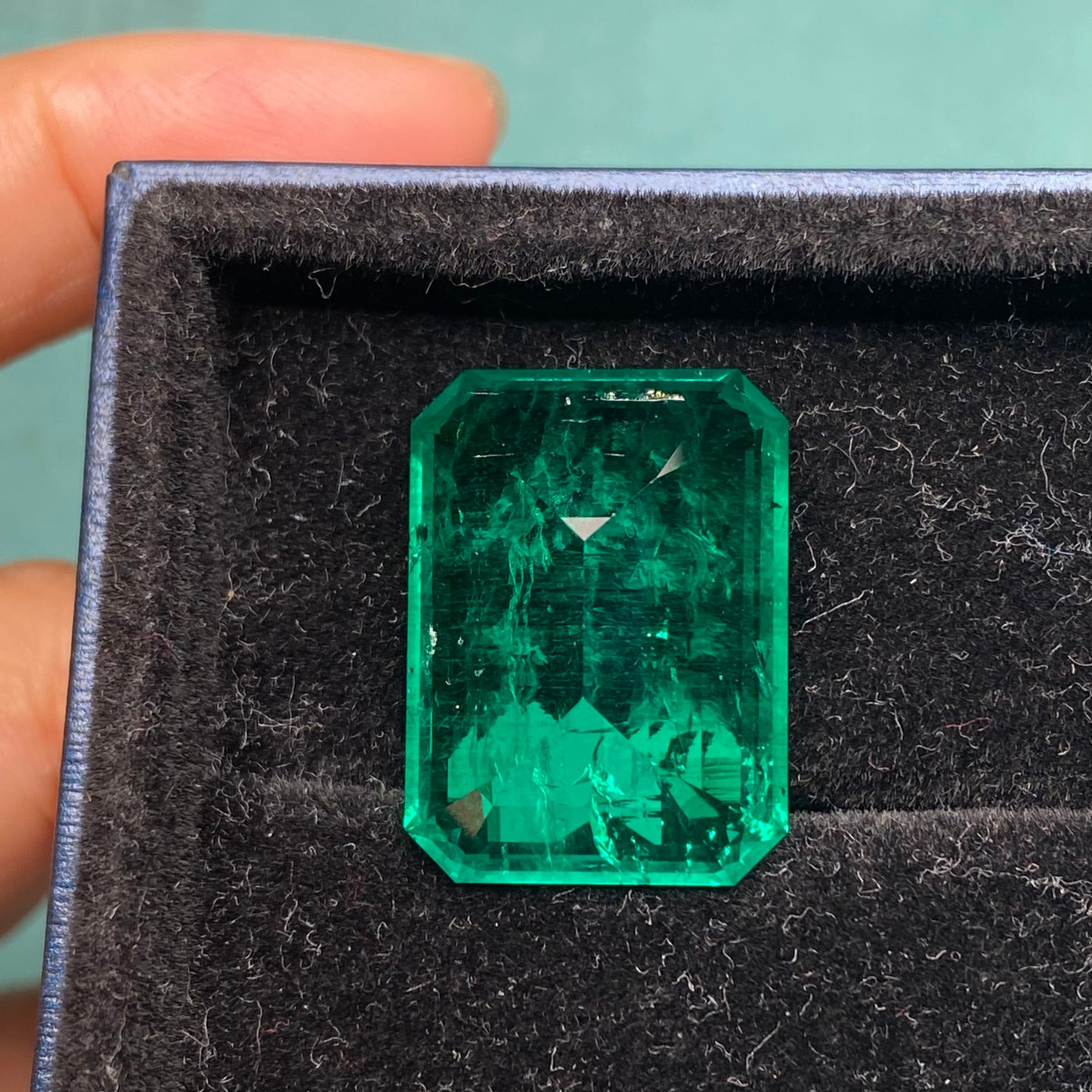 Pirmiana 29.83ct Emerald Cut Lab Grown Emerald