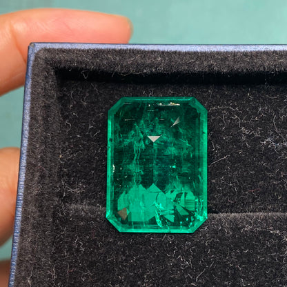 Pirmiana 29.83ct Emerald Cut Lab Grown Emerald