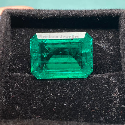 Pirmiana 29.83ct Emerald Cut Lab Grown Emerald