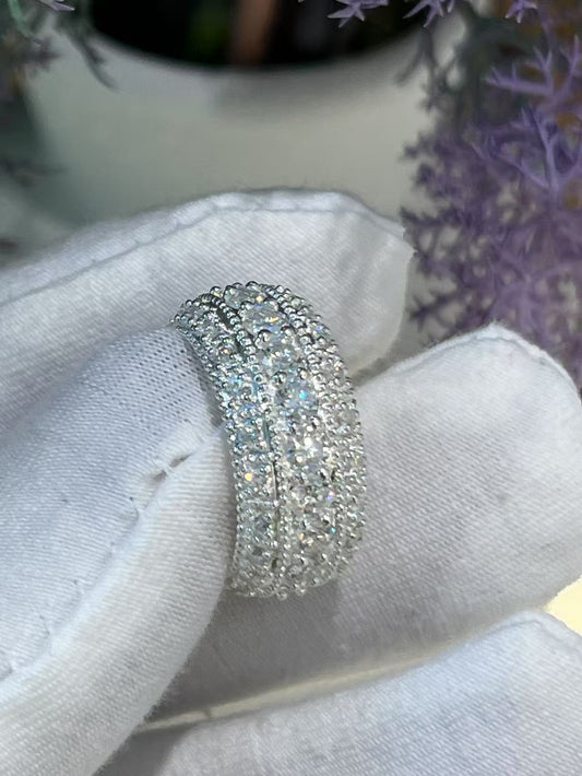 Pirmiana Luxury S925 Silver Various Styles Fashion Luxury S925 Silver Moissanite Diamond Ring Fashion Wedding Band Engagement Jewelry