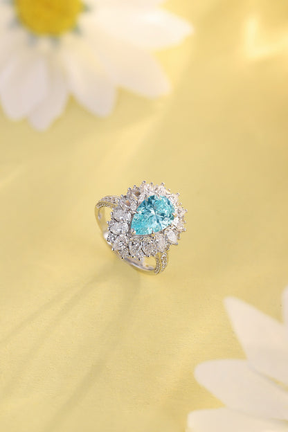 Pirmiana Elegant and Luxury 2.6ct Simulated Diamond Rings 18K Gold Jewelry Engagement Gift Women