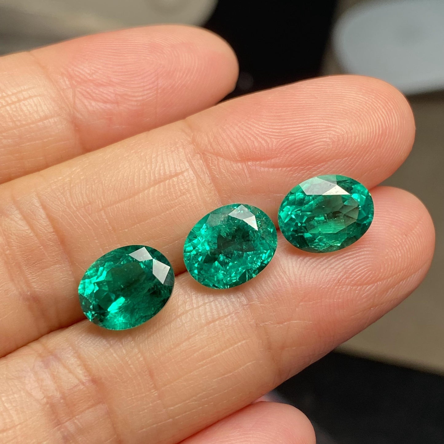 Pirmiana  0.15-5.88ct Oval Cut Lab Grown Emeralds Loose Gemstones for Jewelry Making
