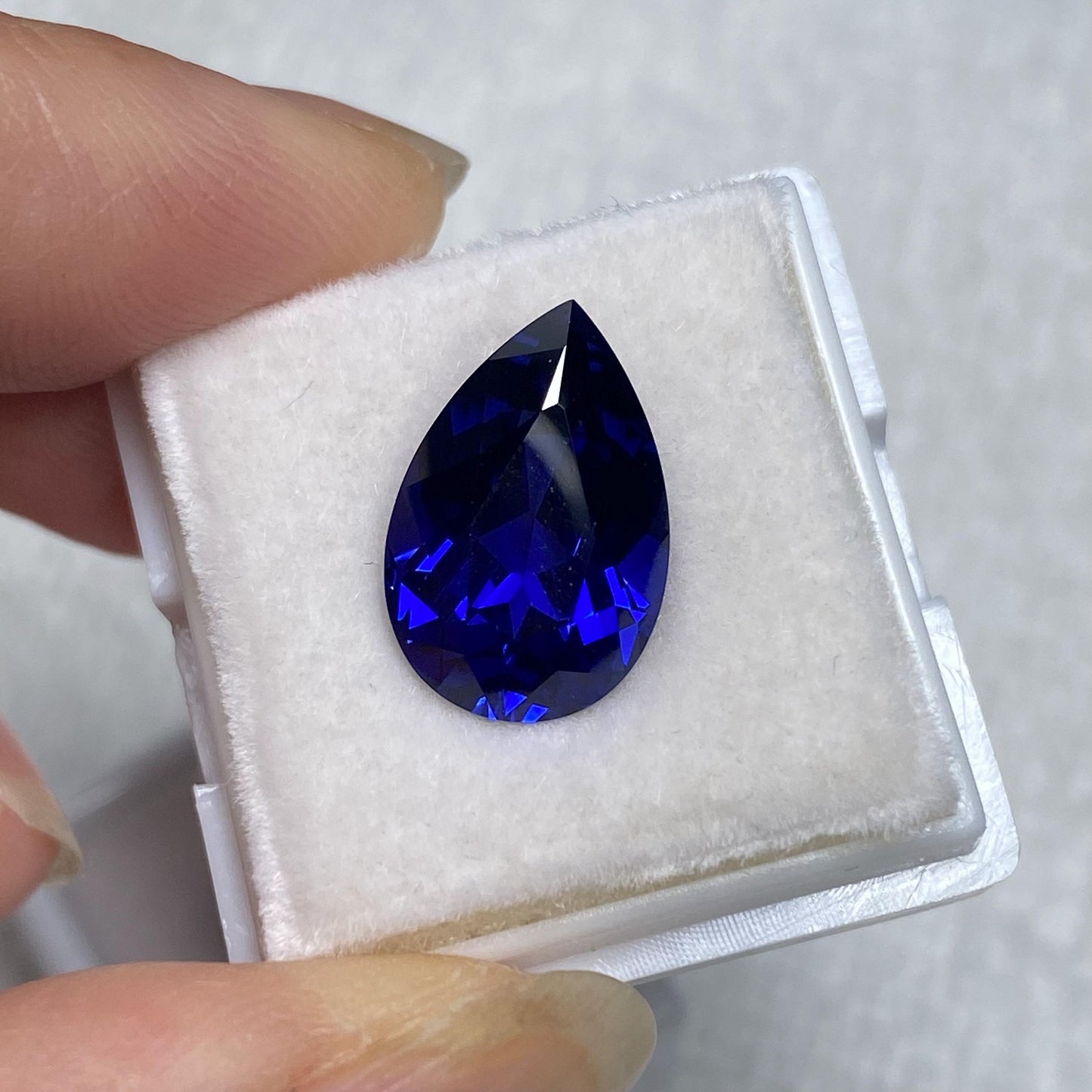 Pirmiana 0.4-7.02ct Pear Cut Lab Grown Cornflower Sapphire and Royal Sapphire Loose Gemstones for Jewelry Making