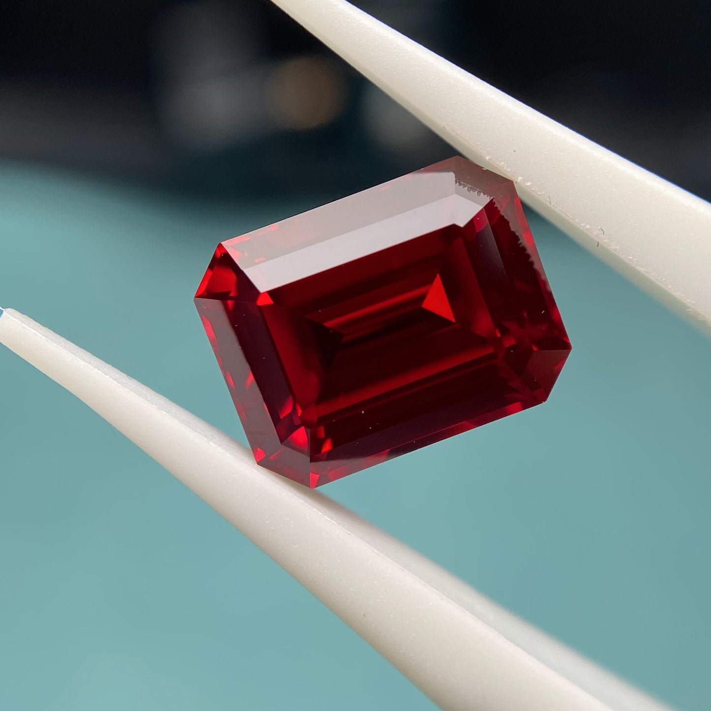 Pirmiana 2.13-10.065ct Emerald Shape Pigeon Blood Red Lab Grown Ruby Loose Stones For Jewerly Making