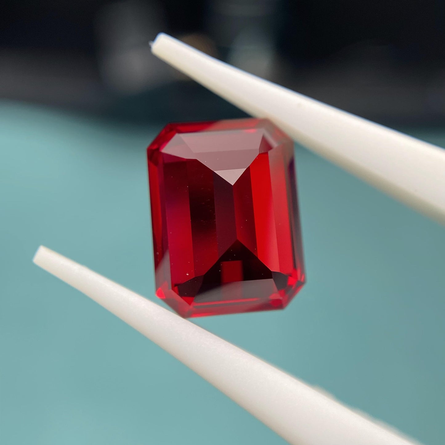 Pirmiana 2.13-10.065ct Emerald Shape Pigeon Blood Red Lab Grown Ruby Loose Stones For Jewerly Making