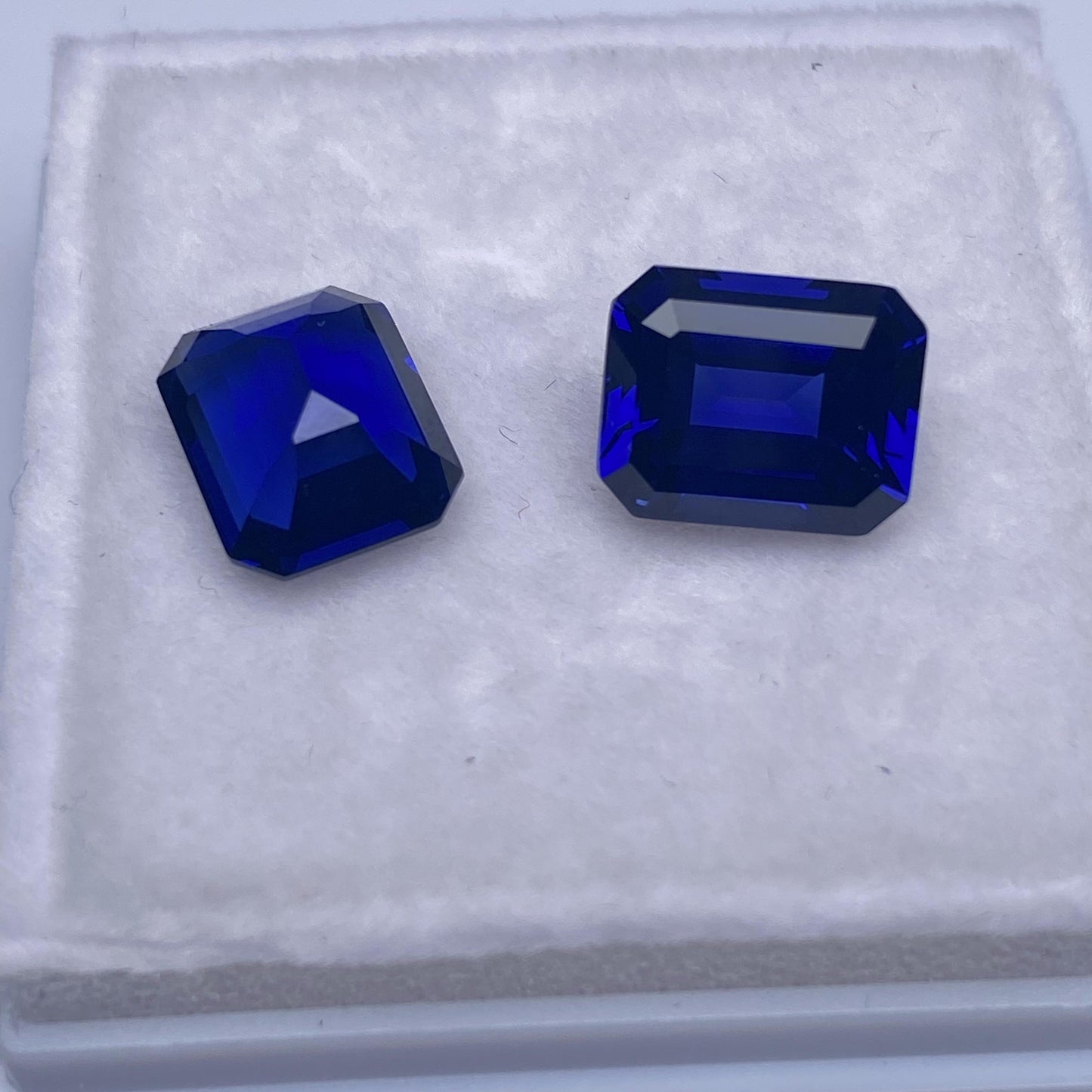 Pirmiana 0.3-16.865ct Emerald Cut Lab Grown Cornflower Sapphire and Royal Sapphire Loose Gemstones for Jewelry Making