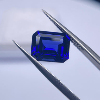 Pirmiana 0.3-16.865ct Emerald Cut Lab Grown Cornflower Sapphire and Royal Sapphire Loose Gemstones for Jewelry Making