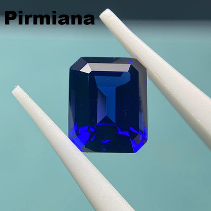 Pirmiana 0.3-16.865ct Emerald Cut Lab Grown Cornflower Sapphire and Royal Sapphire Loose Gemstones for Jewelry Making