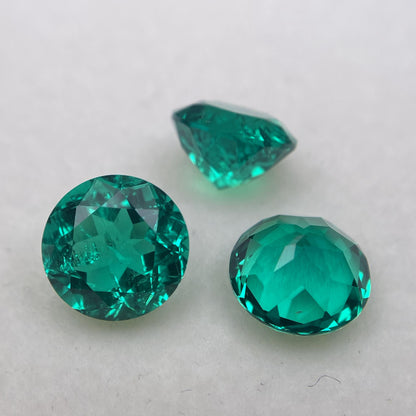 Pirmiana  0.255-5ct Round Cut Lab Grown Emeralds Loose Gemstones for Jewelry Making