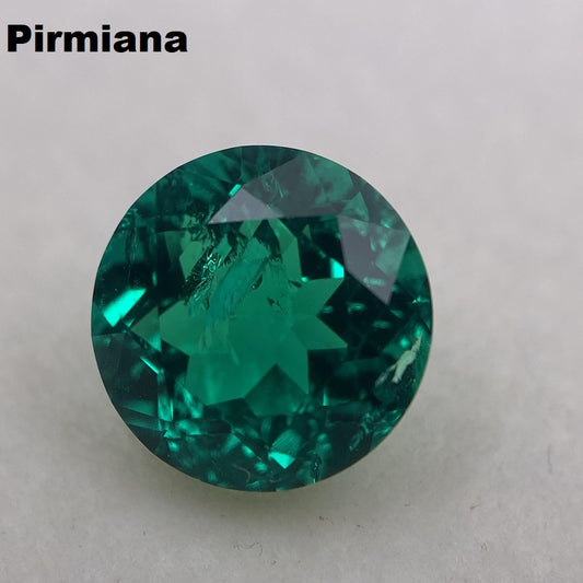 Pirmiana  0.255-5ct Round Cut Lab Grown Emeralds Loose Gemstones for Jewelry Making
