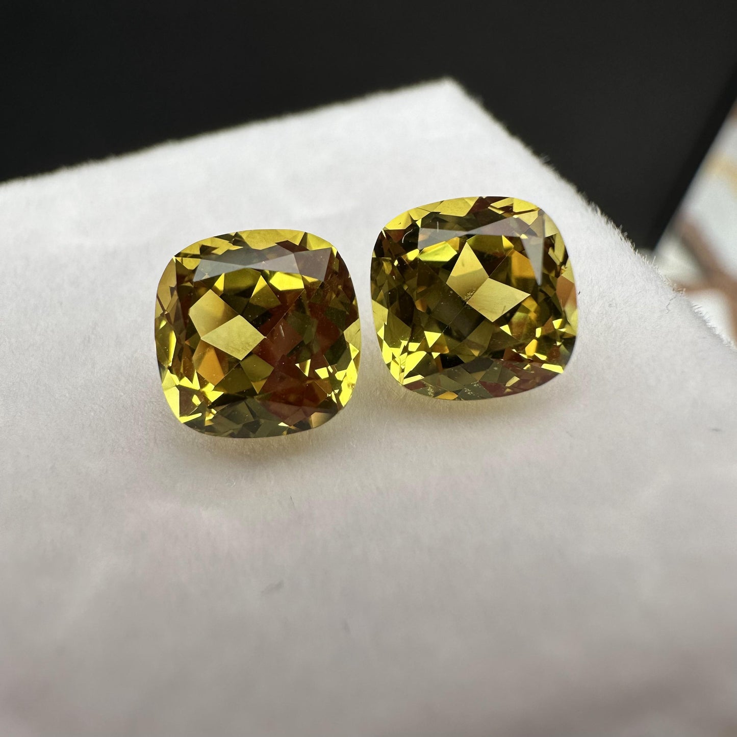 Pirmiana Cushion shape Lab Grown Yellow Sapphire Loose Gemstones for Jewelry Making