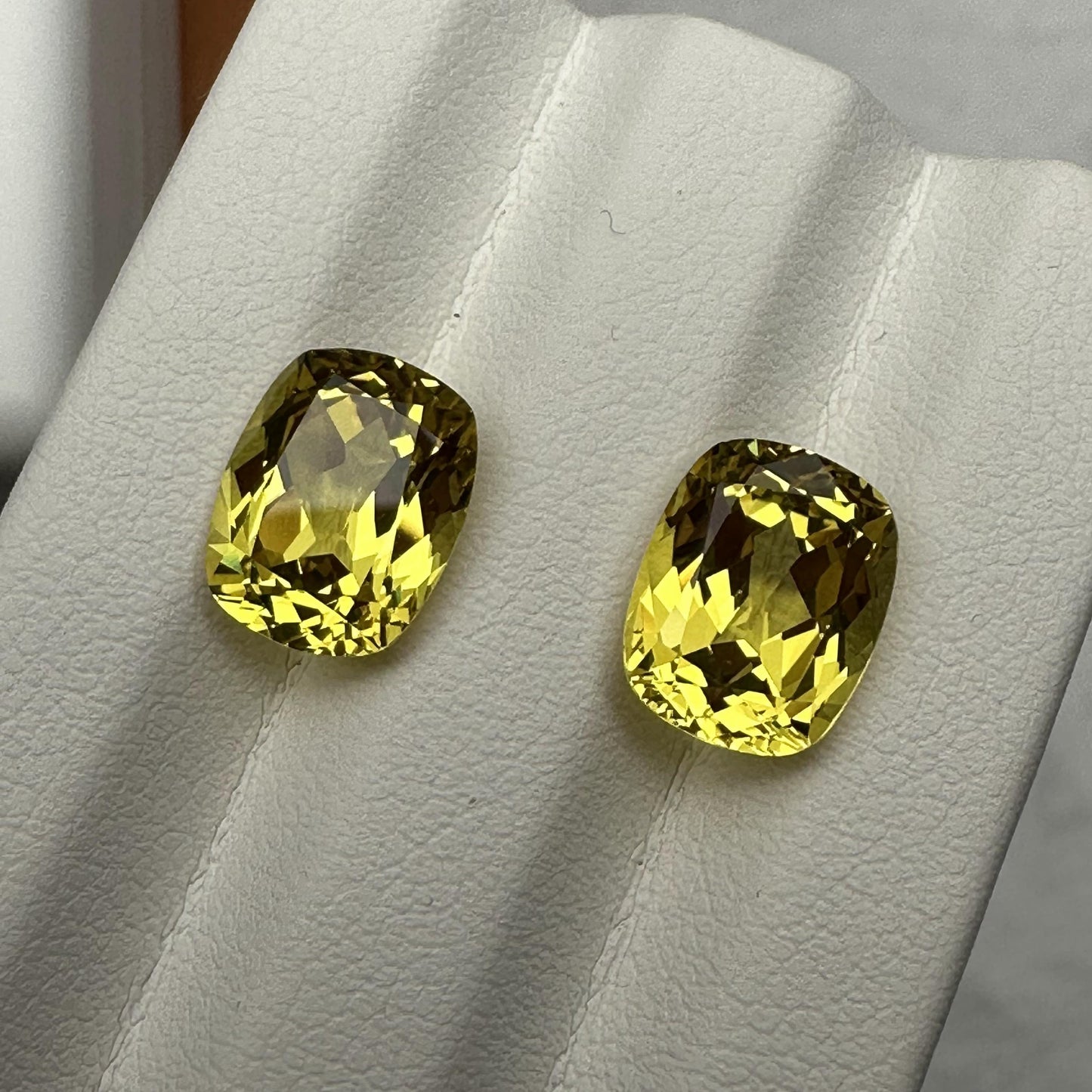Pirmiana Cushion shape Lab Grown Yellow Sapphire Loose Gemstones for Jewelry Making