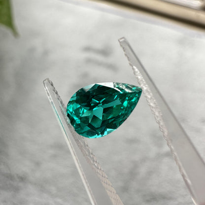 Pirmiana Pear shape Lab Grown Paraiba Loose Gemstones for Jewelry Making