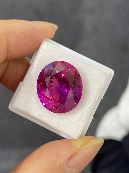 Pirmiana Oval shape Lab Grown Purple Sapphire Loose Gemstones for Jewelry Making