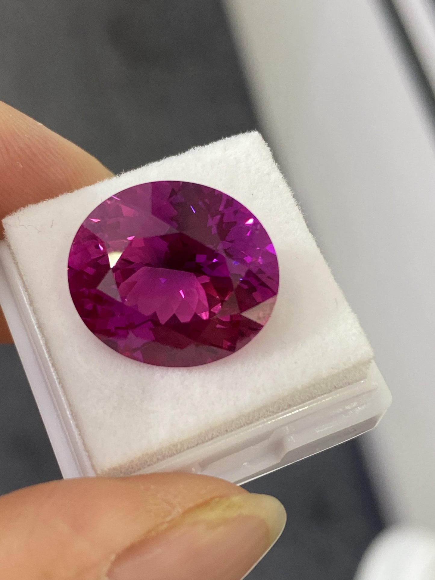 Pirmiana Oval shape Lab Grown Purple Sapphire Loose Gemstones for Jewelry Making