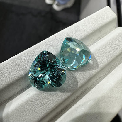 Pirmiana Heart shape Lab Grown Paraiba Loose Gemstones for Jewelry Making