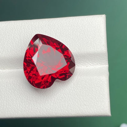 Pirmiana 0.45-5.88ct Heart Shape Pigeon Blood Red Lab Grown Ruby Loose Stones For Jewerly Making