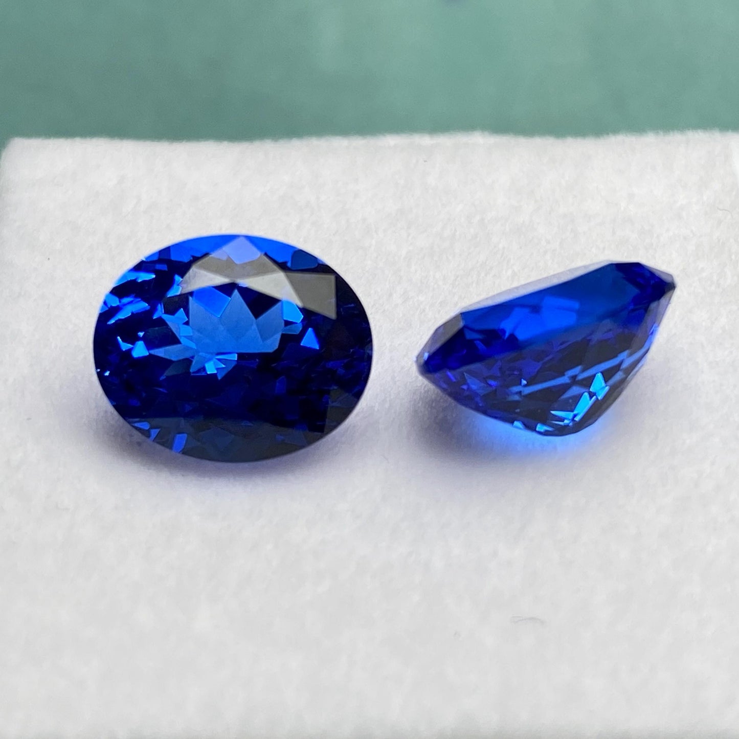 Pirmiana Oval shape Lab Grown Cobalt Spinel Loose Gemstones for Jewelry Making