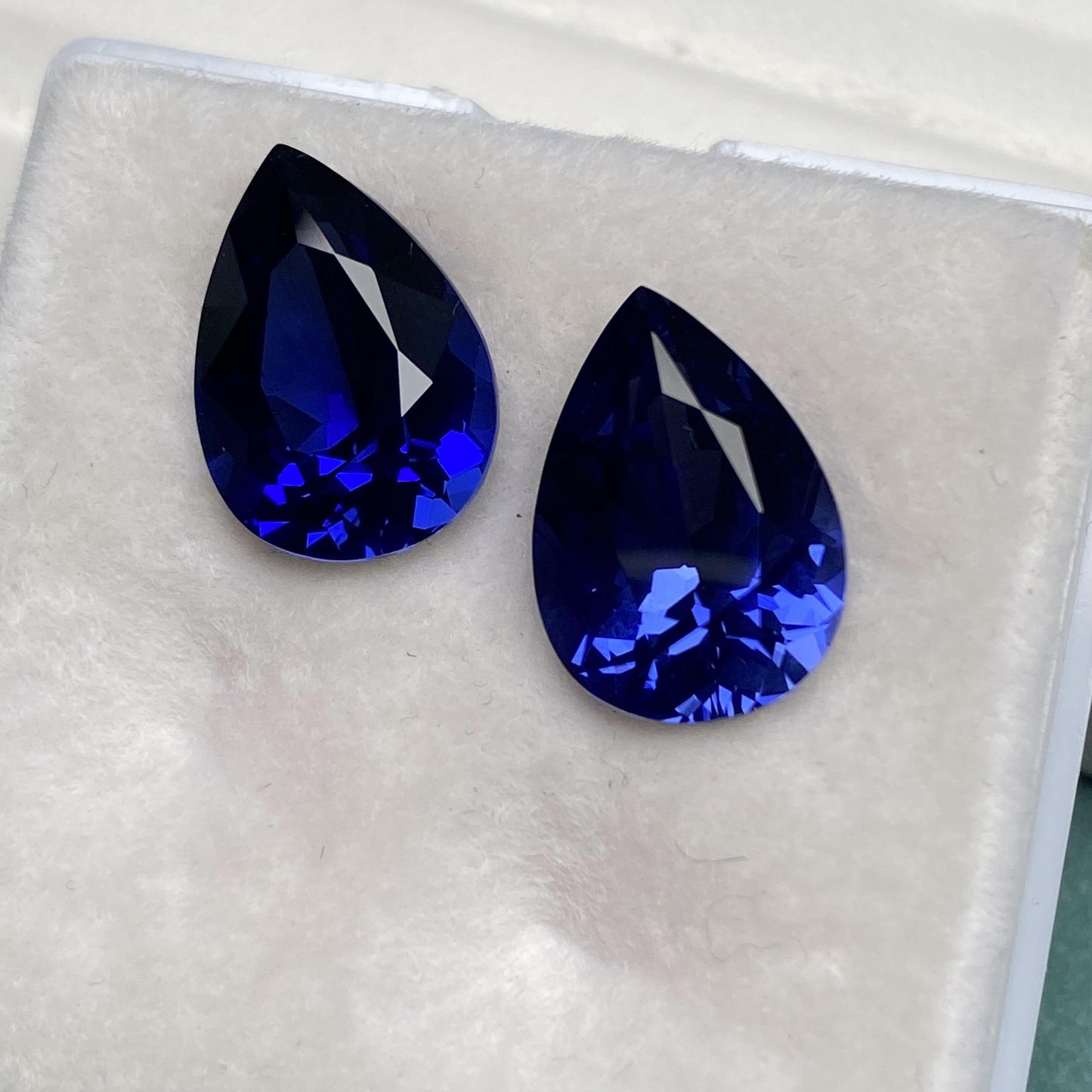 Pirmiana 0.4-7.02ct Pear Cut Lab Grown Cornflower Sapphire and Royal Sapphire Loose Gemstones for Jewelry Making