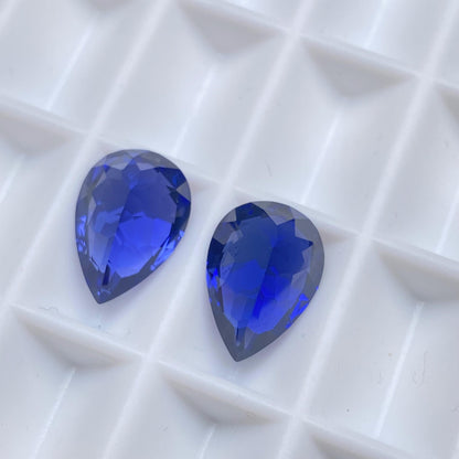 Pirmiana 0.4-7.02ct Pear Cut Lab Grown Cornflower Sapphire and Royal Sapphire Loose Gemstones for Jewelry Making