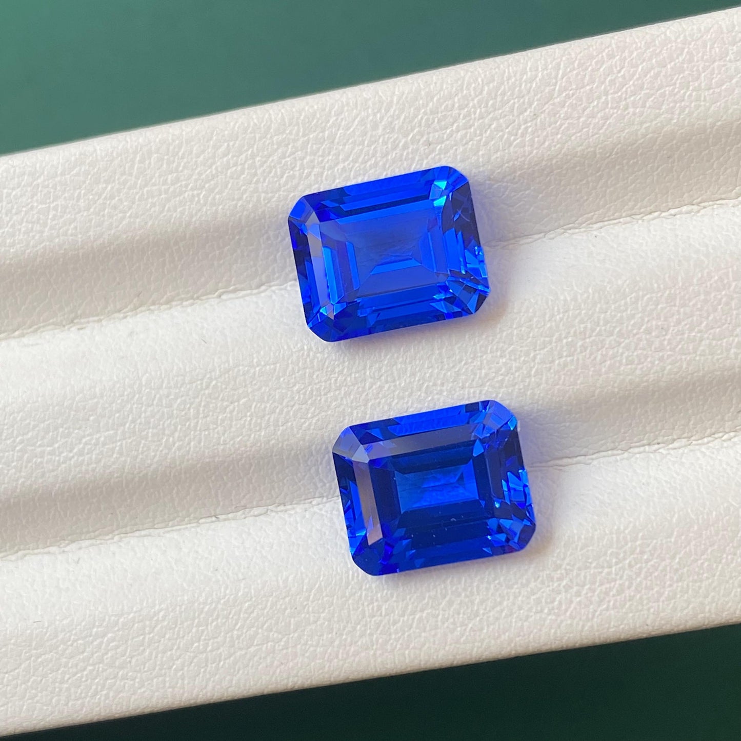 Pirmiana Emerald shape Lab Grown Cobalt Spinel Loose Gemstones for Jewelry Making