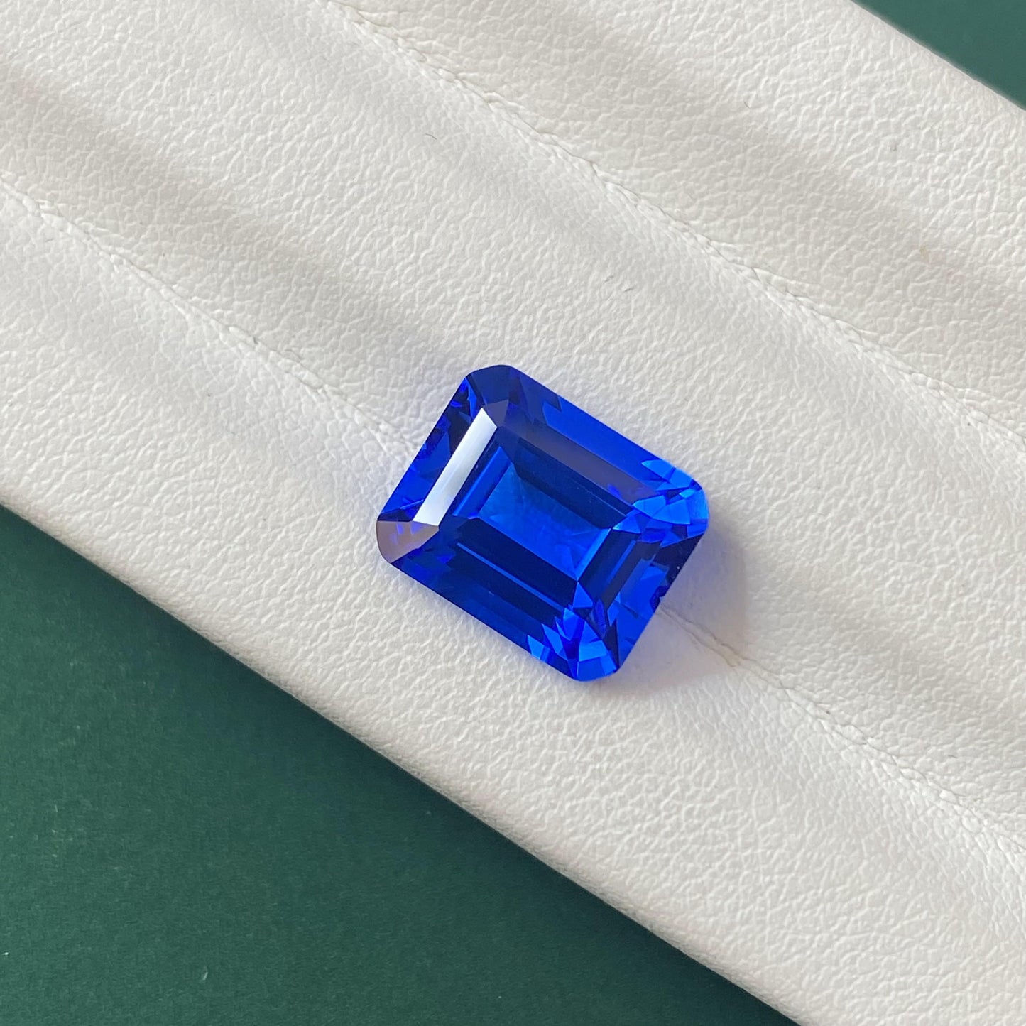 Pirmiana Emerald shape Lab Grown Cobalt Spinel Loose Gemstones for Jewelry Making