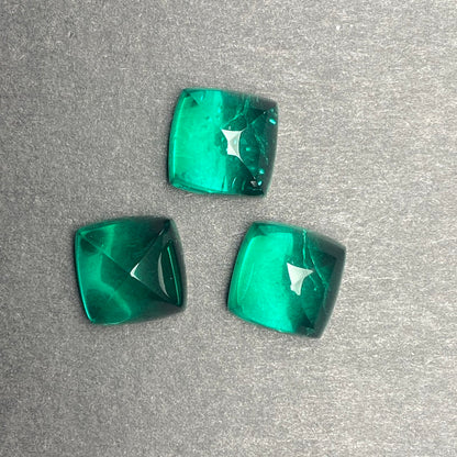Pirmiana  1.24-12.485ct Sugar-loaf Cut Lab Grown Emeralds Loose Gemstones for Jewelry Making