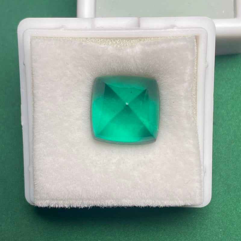 Pirmiana  1.24-12.485ct Sugar-loaf Cut Lab Grown Emeralds Loose Gemstones for Jewelry Making