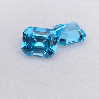 Pirmiana  1.79-9ct Emerald Cut Lab Grown Aquamarine Sapphire  Loose Gemstones for Jewelry Making