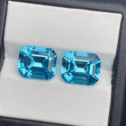 Pirmiana  1.79-9ct Emerald Cut Lab Grown Aquamarine Sapphire  Loose Gemstones for Jewelry Making