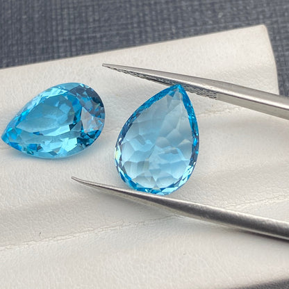 Pirmiana  1.39-119.93ct Pear Cut Lab Grown Aquamarine Sapphire Loose Gemstones for Jewelry Making