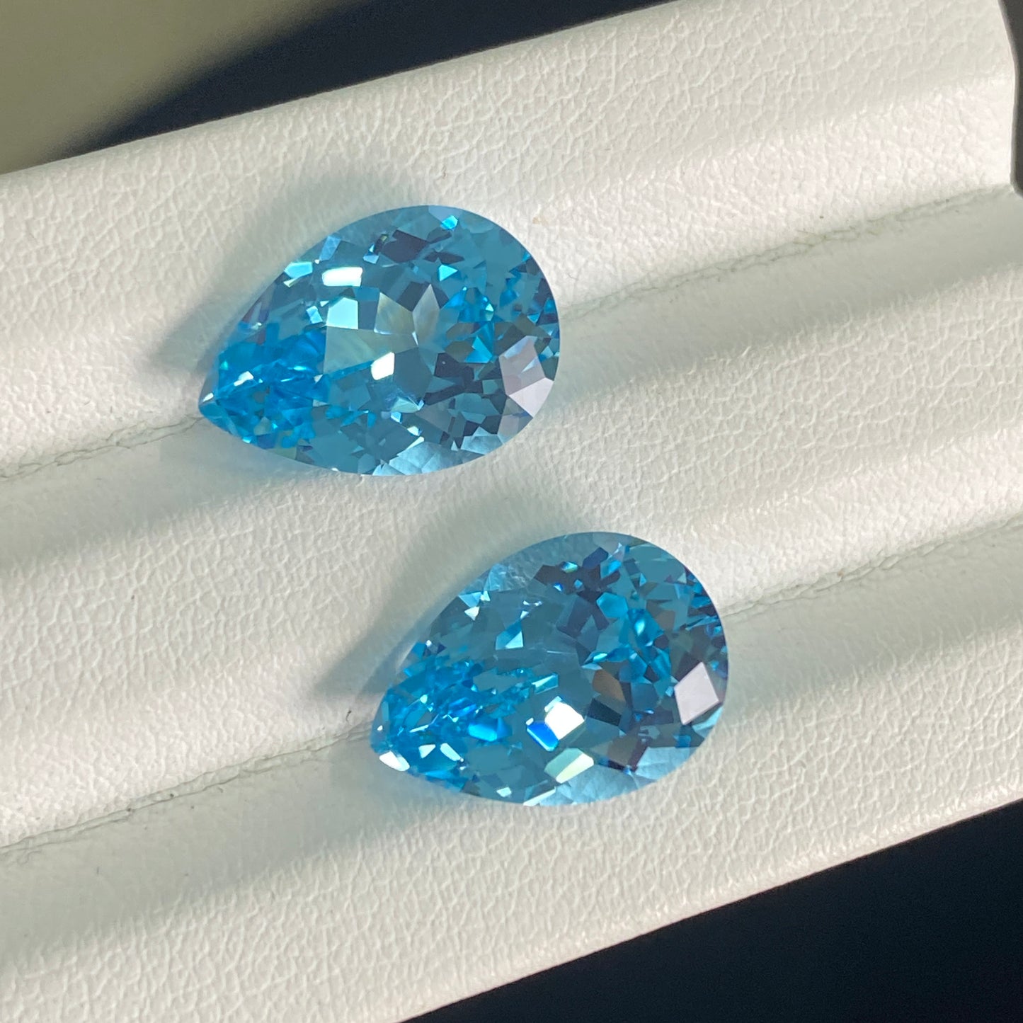Pirmiana  1.39-119.93ct Pear Cut Lab Grown Aquamarine Sapphire Loose Gemstones for Jewelry Making