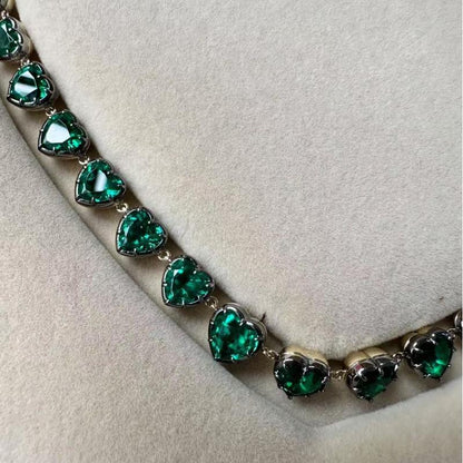 Pirmiana Jewelry Classic Design Green 14k Gold 39ct Lab Grown Emerald Pendant Necklace Gemstone Jewelry