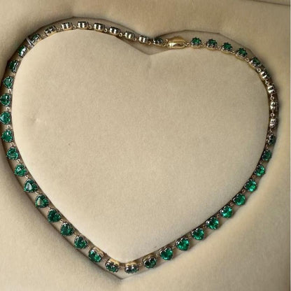 Pirmiana Jewelry Classic Design Green 14k Gold 39ct Lab Grown Emerald Pendant Necklace Gemstone Jewelry