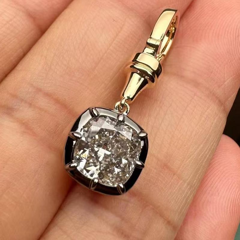 Pirmiana Customized 18k Yellow Gold 2.51ct Lab Grown Diamond Pendant for Women Party Gift