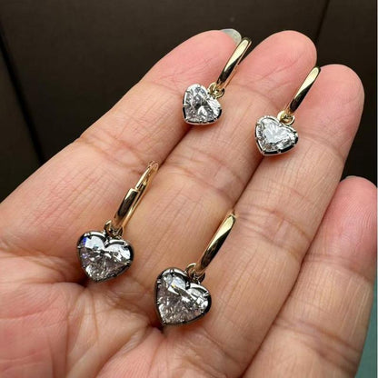 Pirmiana Customized 14k Yellow Gold 2ct Lab Grown Diamond Earrings for Women Party Gift